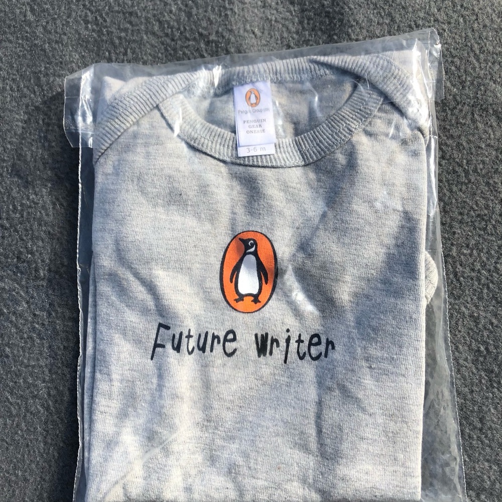 Original Penguin Heather Gray Future Writer Onesie